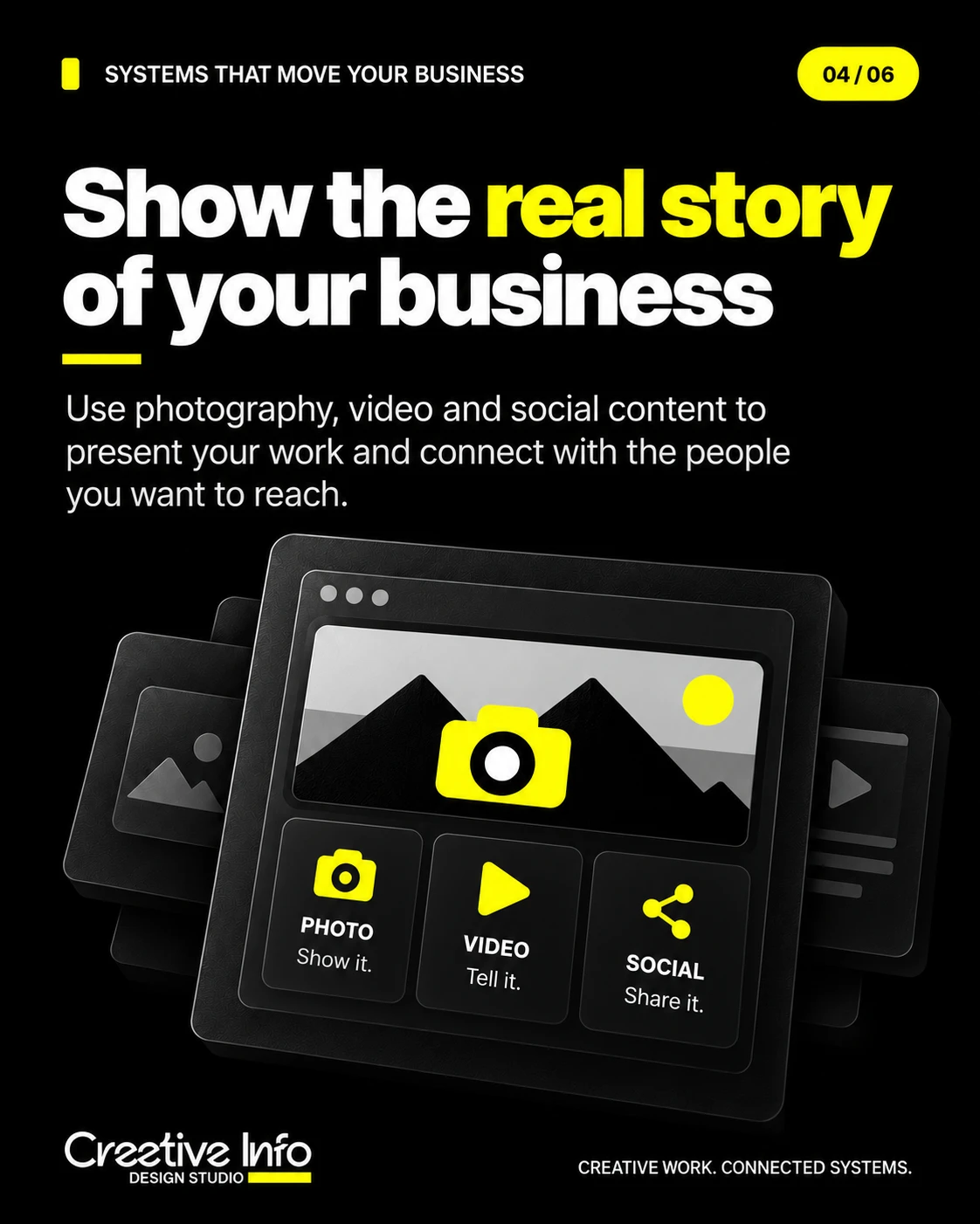04 — Show the real story of your business