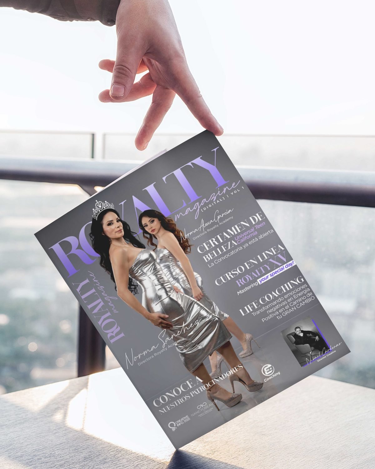 Royalty Magazine cover mockup