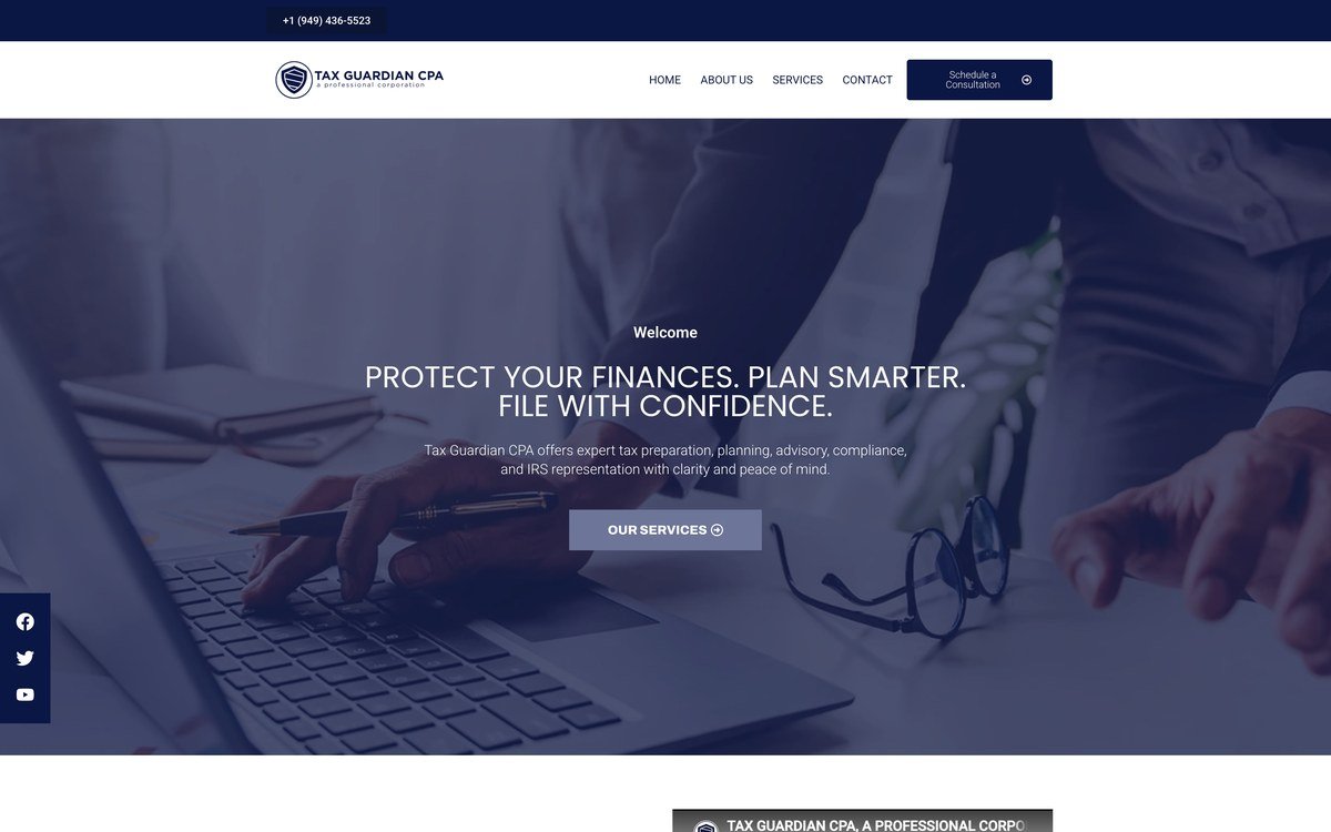 Tax Guardian CPA website